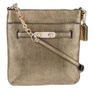 Coach Metallic Gold Crossbody Bag
